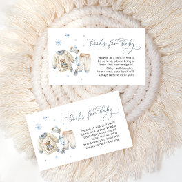 Cold Outside Winter Clothes Books for Baby Enclosure Card