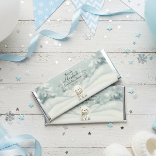 Cold Outside Winter Gender Neutral Baby Shower Hershey Bar Favors