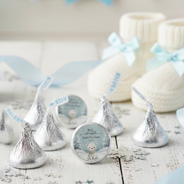 Cold Outside Winter Gender Neutral Baby Shower Hershey®'s Kisses® (Creator Uploaded)