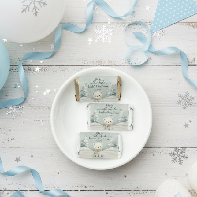 Cold Outside Winter Gender Neutral Baby Shower Hershey's Miniatures (Creator Uploaded)
