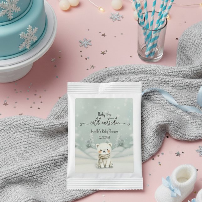 Cold Outside Winter Gender Neutral Polar Bear  Margarita Drink Mix (Creator Uploaded)