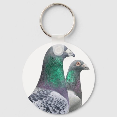 Cold pigeon duo keychain
