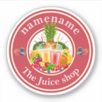Cold Pressed Juice Smoothies fruit shop logo name