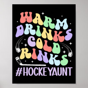 Cold Rinks Hockey Aunt Of A Hockey Player Auntie Poster