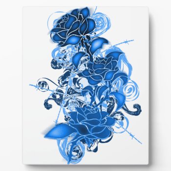 Cold_roses Plaque by auraclover at Zazzle