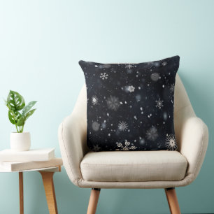 Cold Snowflake Pattern Trend Throw Pillow