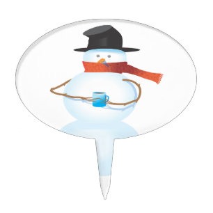 Cold Snowman Cake Topper