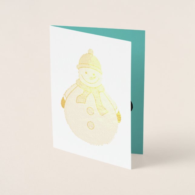 Cold snowman foil card (Front)