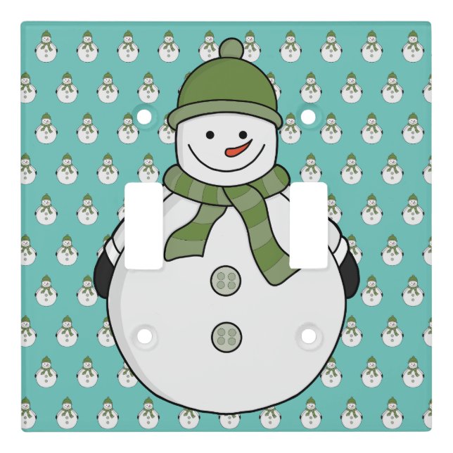 Cold snowman light switch cover (Front)