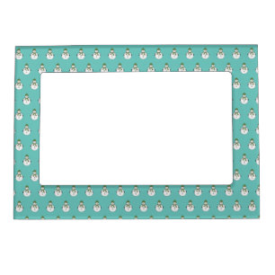 Cold snowman magnetic frame