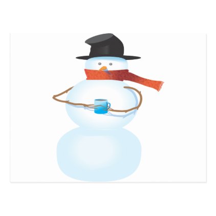 Cold Snowman Postcard