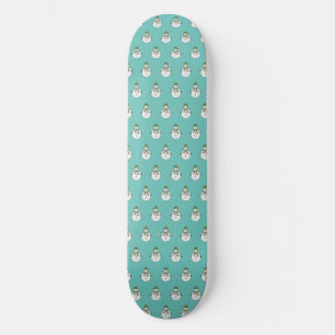 Cold snowman skateboard