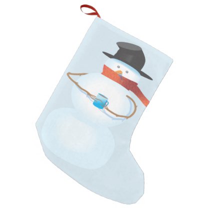 Cold Snowman Small Christmas Stocking