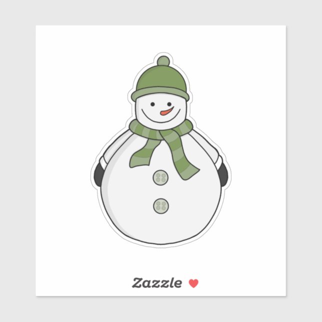Cold snowman sticker (Sheet)