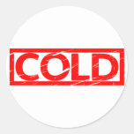 Cold Stamp Classic Round Sticker