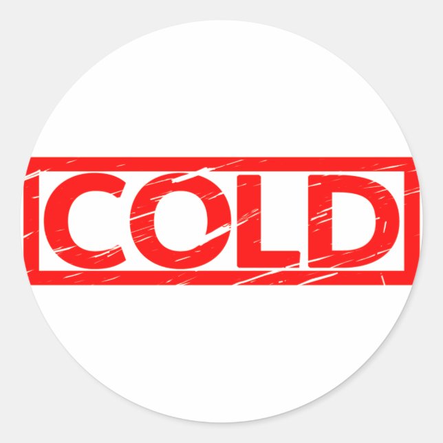 Cold Stamp Classic Round Sticker (Front)