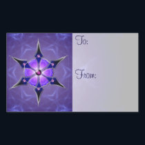 Cold Starlight Gift Tag Stickers