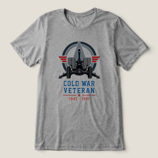 Cold War Artillery Veteran Military Cannon Tri-Blend Shirt