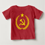 Cold War Communist Flag Baby Fine Jersey T-shirt at Zazzle
