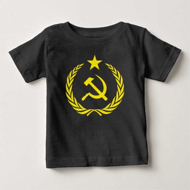 Cold War Communist Flag Baby Fine Jersey T-Shirt (Front)