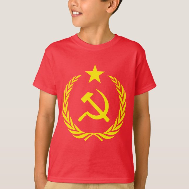 Cold War Communist Flag Kids' Hanes T-Shirt (Front)