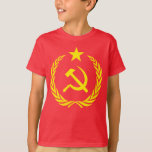 Cold War Communist Flag Kids Hanes Tagless T-shirt at Zazzle
