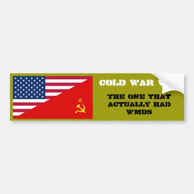 Cold War Vet Bumper Sticker (Front)