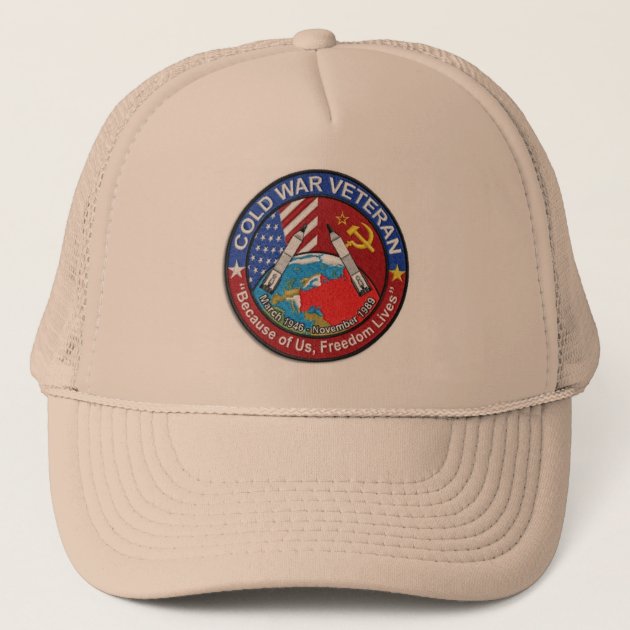 Cold War Veteran Trucker Hat | Zazzle.com