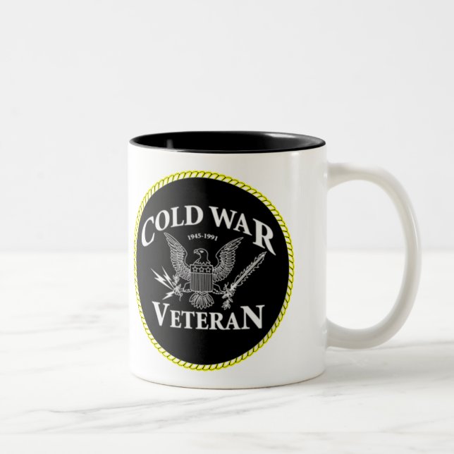 COLD WAR VETERAN Two-Tone COFFEE MUG (Right)