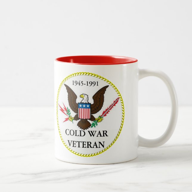 COLD WAR VETERAN Two-Tone COFFEE MUG (Right)