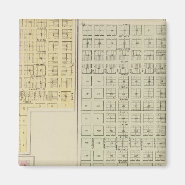 Cold Water, Protection, Avilla, Kansas Magnet (Front)