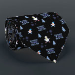 Cold Weather Running Christmas Snowman Neck Tie<br><div class="desc">Running is Snow Much Fun - cold weather, winter running snowman with snowflakes and Christmas tree to brighten cross country trail, indoor track and field or marathon runners. > Let's motivate runners to take advantage of ideal winter running temperatures and get our miles in! > Personalize it! Add custom name,...</div>