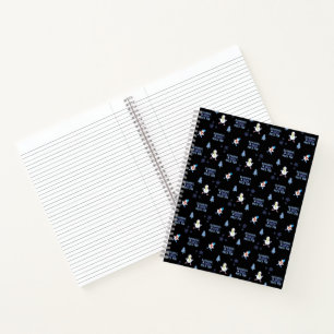 Cold Weather Running Christmas Snowman Notebook