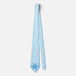 Cold Winter Snowflake Neck Tie