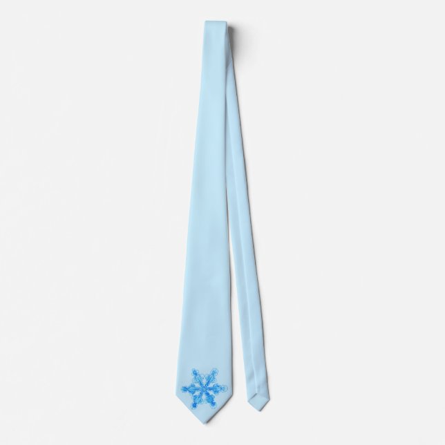 Cold Winter Snowflake Neck Tie (Front)