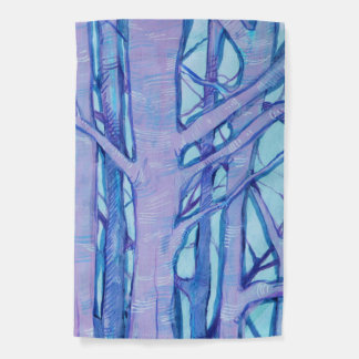 Cold winter Trees Garden Flag