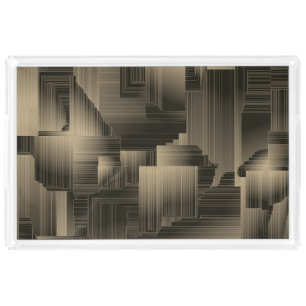 Colden Halls Art Deco Acrylic Tray