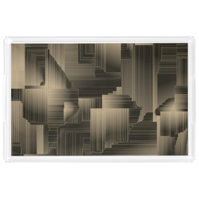 Colden Halls Art Deco Acrylic Tray (Front)