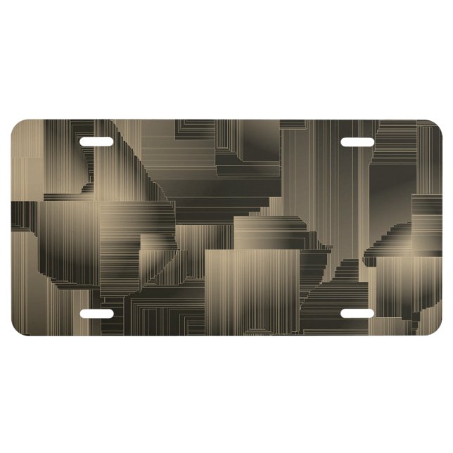 Colden Halls Art Deco License Plate (Front)