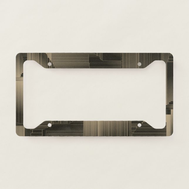 Colden Halls Art Deco License Plate Frame (Front)