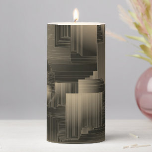 Colden Halls Art Deco Pillar Candle