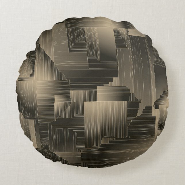 Colden Halls Art Deco Round Pillow (Front)