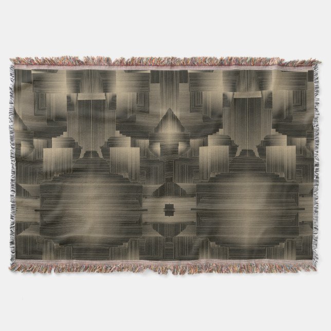 Colden Halls Art Deco Throw Blanket (Front)