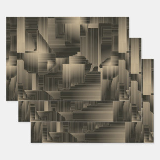 Colden Halls Art Deco Wrapping Paper Sheets