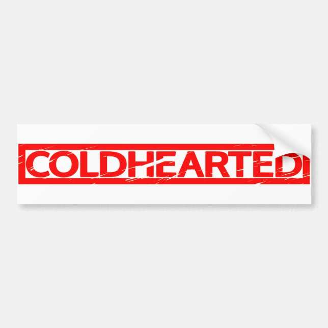Coldhearted Stamp Bumper Sticker (Front)