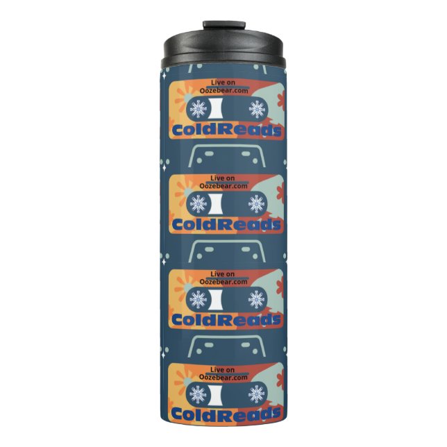 ColdReads: An Improv and Sketch Comedy Open Mic Thermal Tumbler (Front)