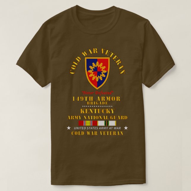 ColdVet 149th Armor Brigade Kentucky ARNG w COLD S T-Shirt (Design Front)