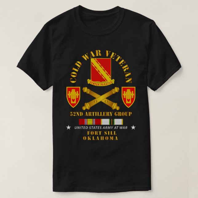 ColdVet 52nd Artillery Group Fort Sill OK w COLD S T-Shirt (Design Front)