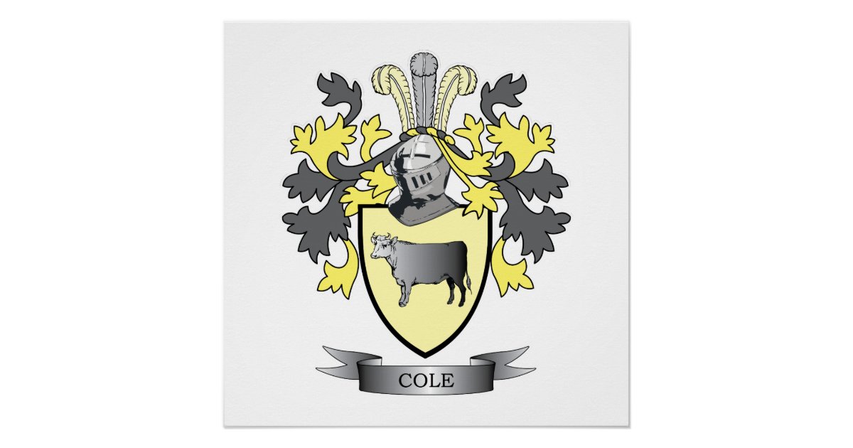 Cole Coat of Arms Poster | Zazzle