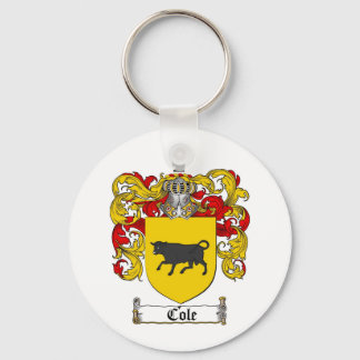 COLE FAMILY CREST - COLE COAT OF ARMS KEYCHAIN